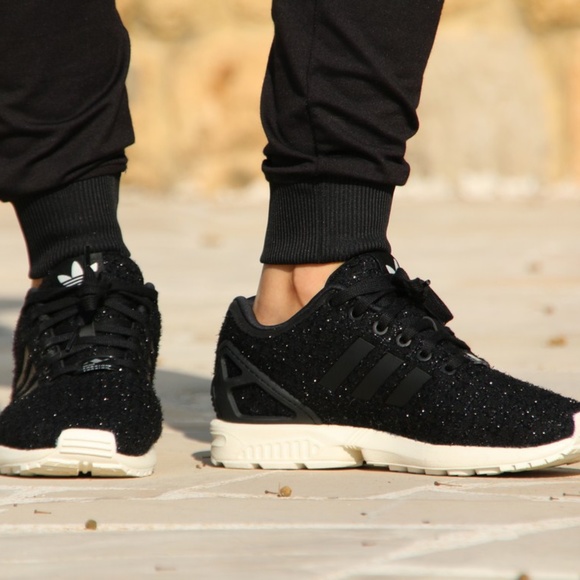 black glitter adidas